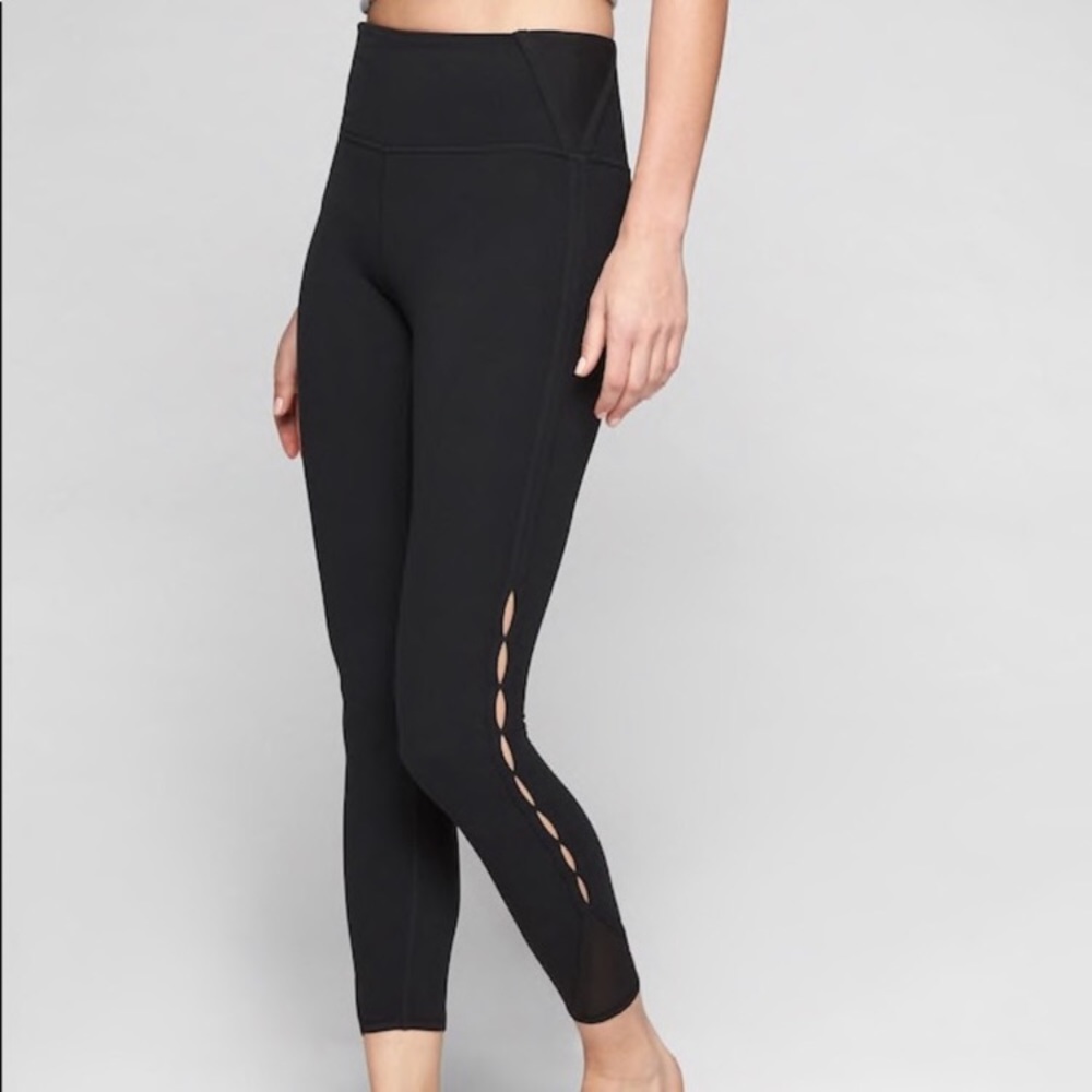 Athleta high rise peekaboo 7/8 tight
